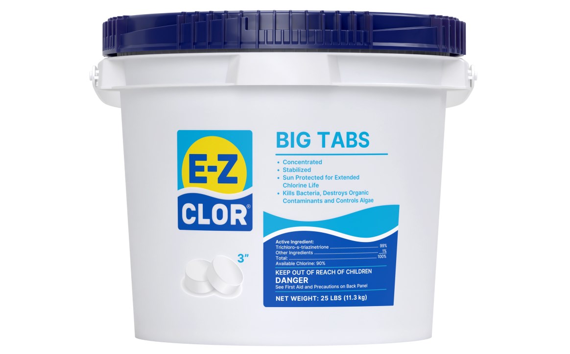 25 lb 3" 8 oz Big Tabs Sanitizer Unwrapped Pail