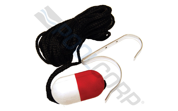 60" Ring Buoy Holder with Heaving Line