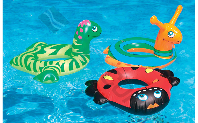 Animal Head Swim Ring 24" Assorted