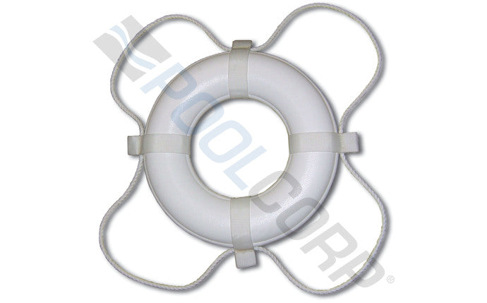 24" White Coast Guard (Uscg) Approved Ring Buoy
