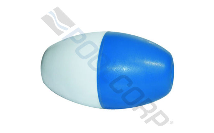 5" x 9" Blue and White Large Oval Rope Float
