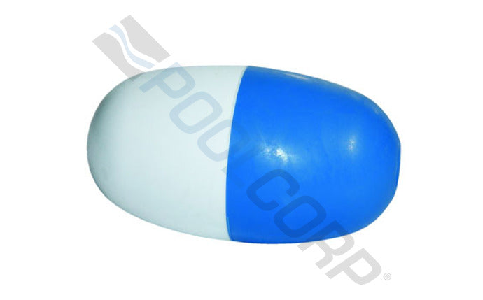 3" x 5" Blue/White Small Oval Rope Float