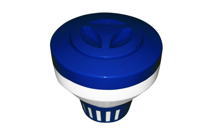 PoolStyle Blue/White Floating Dispenser for 3" Tabs