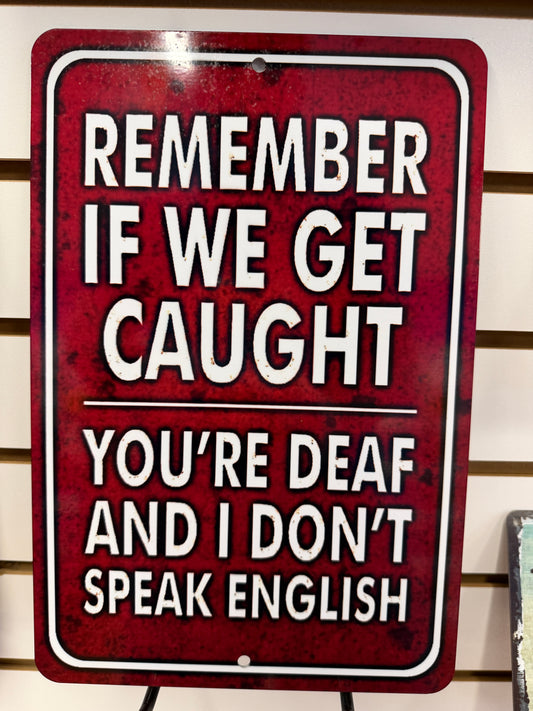 "REMEMBER IF WE GET CAUGHT"