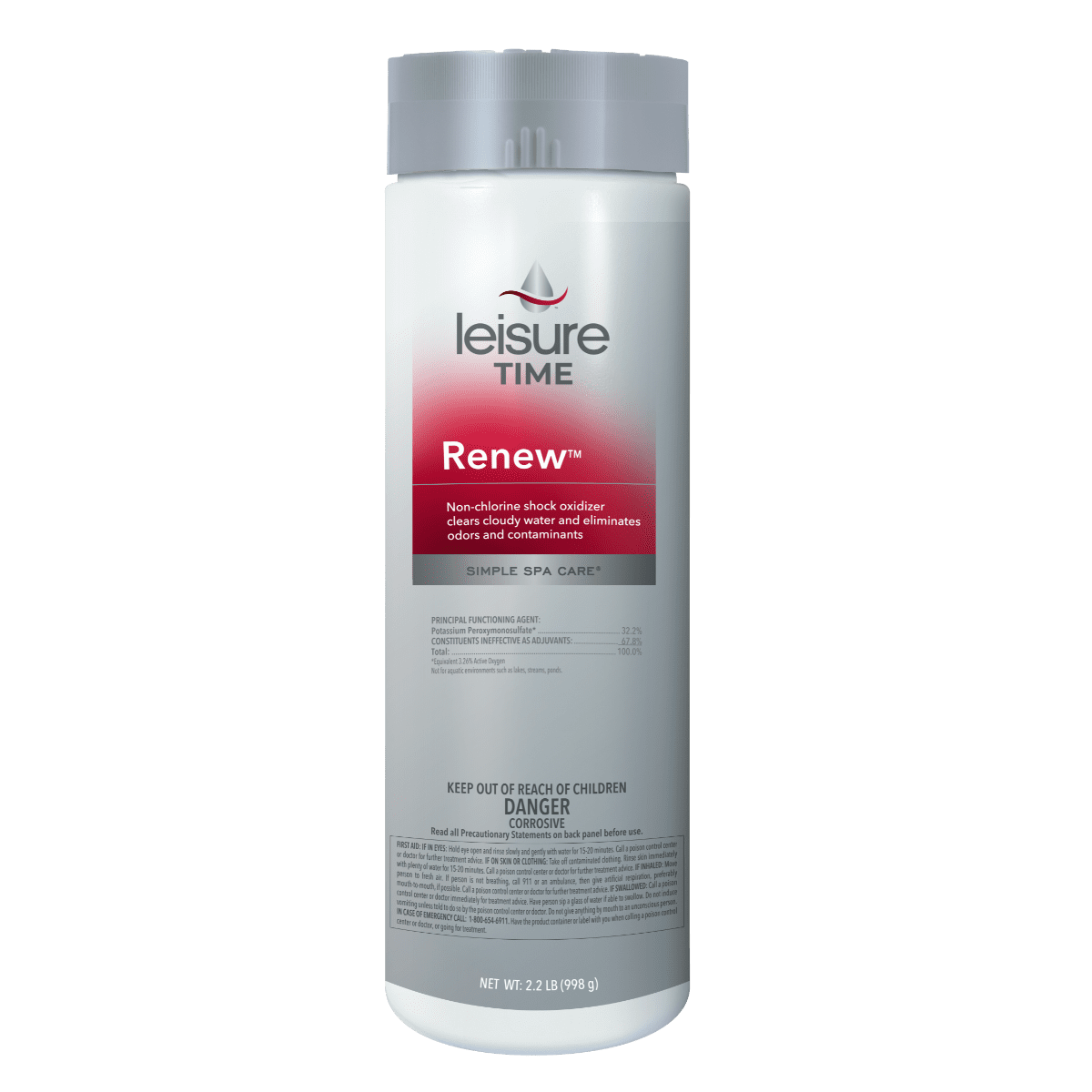 Leisure Time Spa Renew Non-Chlorine Shock, 2.2 lb Bottle
